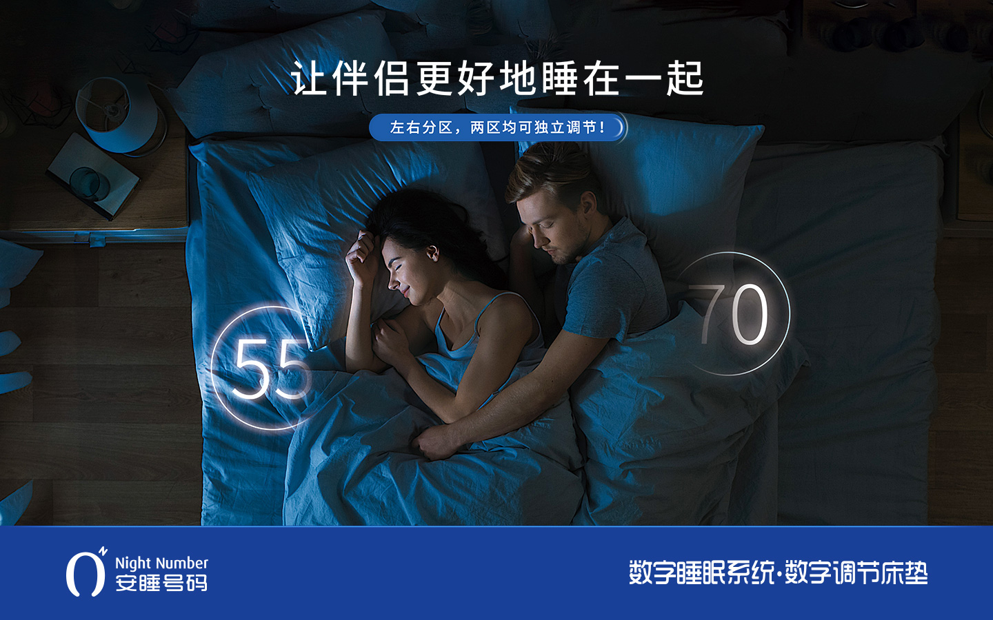 安睡號碼智能數(shù)字調(diào)節(jié)床墊廣告宣傳海報設(shè)計與賣點(diǎn)策劃